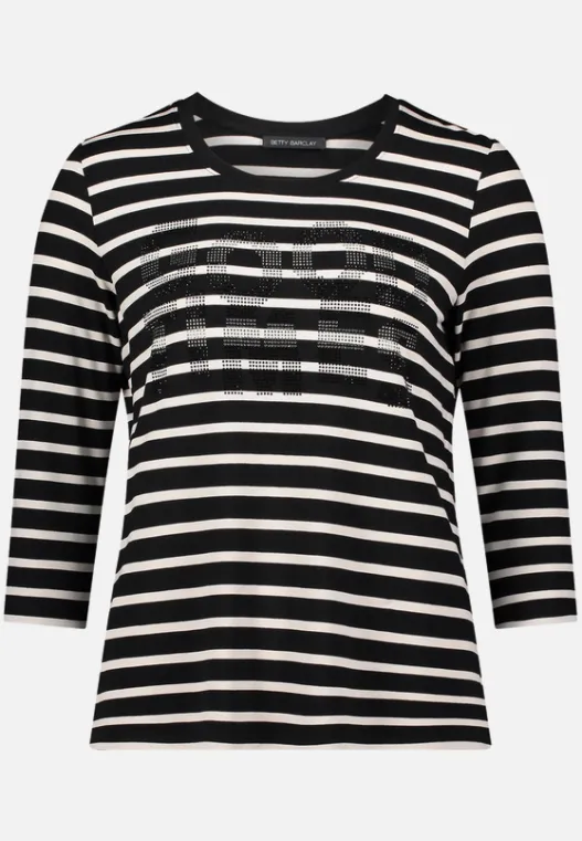 Betty Barclay Ringelshirt mit Schmucksteinen