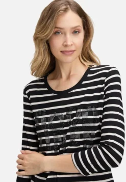 Betty Barclay Ringelshirt mit Schmucksteinen