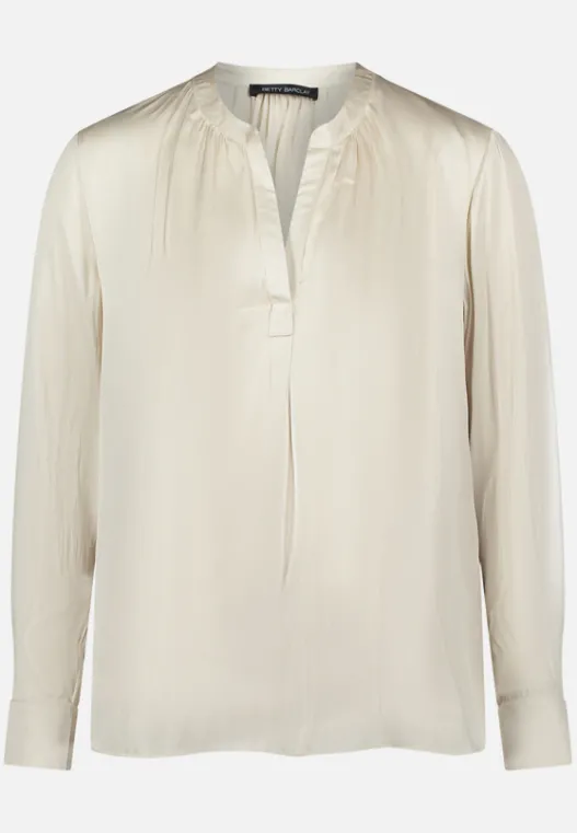 Betty Barclay Satin-Bluse langarm