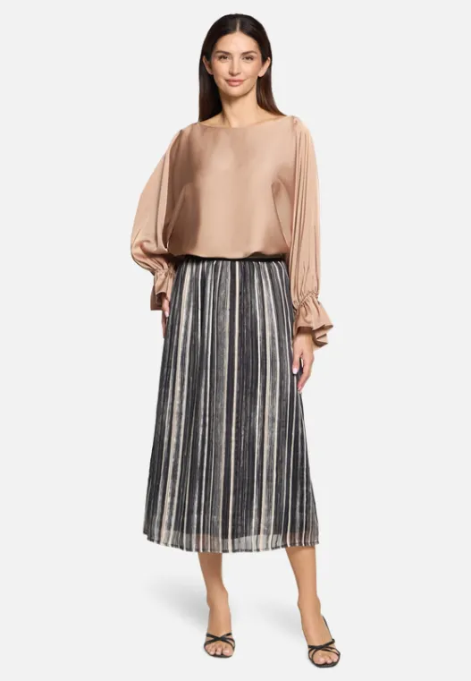 Betty Barclay Satin-Bluse mit U-Boot-Ausschnitt