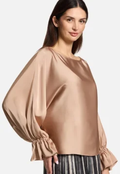 Betty Barclay Satin-Bluse mit U-Boot-Ausschnitt