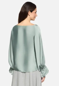 Betty Barclay Satin-Bluse mit U-Boot-Ausschnitt
