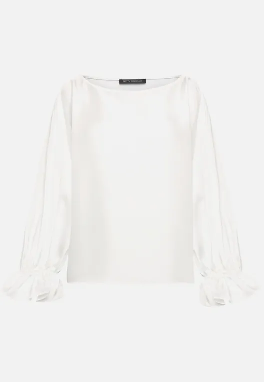 Betty Barclay Satin-Bluse mit U-Boot-Ausschnitt