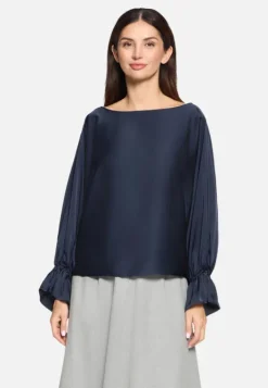 Betty Barclay Satin-Bluse mit U-Boot-Ausschnitt
