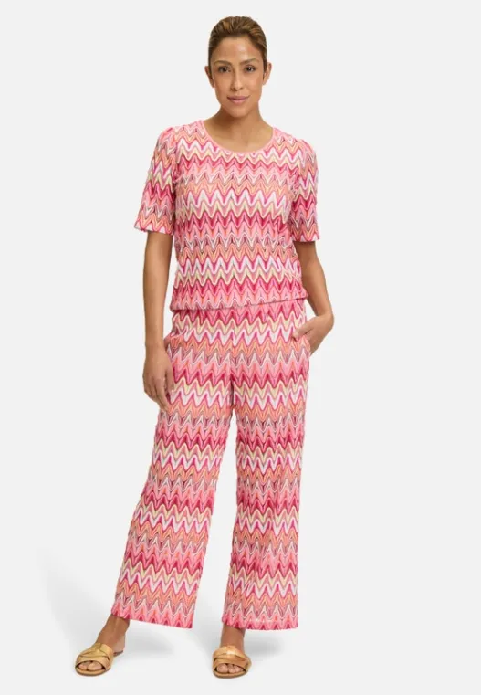Betty Barclay Spitzenshirt mit Rippbündchen