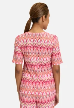 Betty Barclay Spitzenshirt mit Rippbündchen
