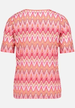 Betty Barclay Spitzenshirt mit Rippbündchen