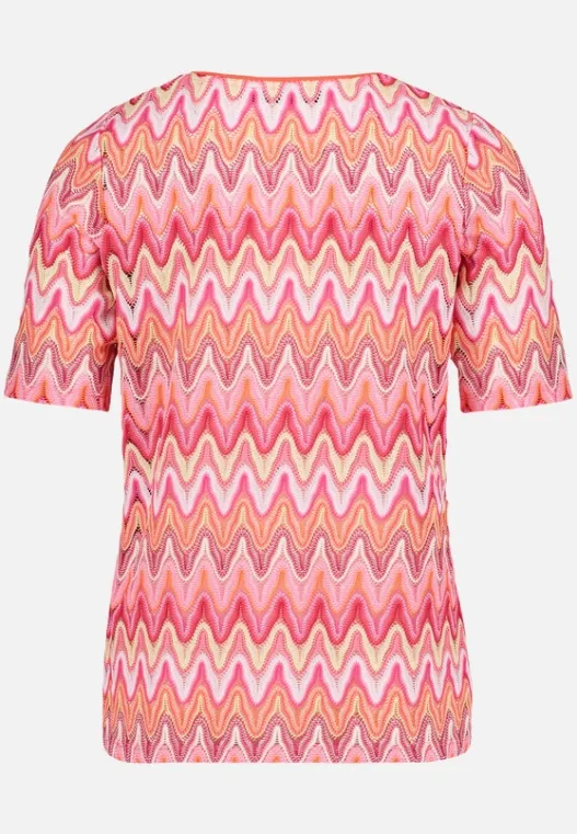 Betty Barclay Spitzenshirt mit Rippbündchen