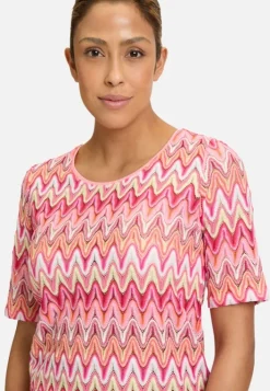 Betty Barclay Spitzenshirt mit Rippbündchen