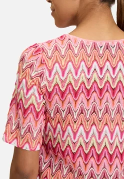 Betty Barclay Spitzenshirt mit Rippbündchen