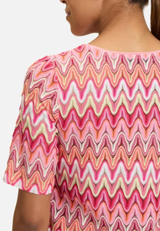 Betty Barclay Spitzenshirt mit Rippbündchen
