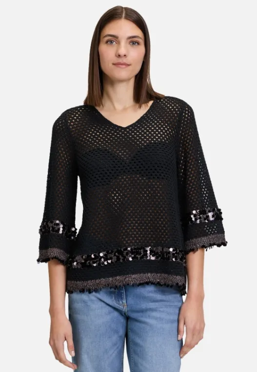 Betty Barclay Strickpullover mit Lochmuster
