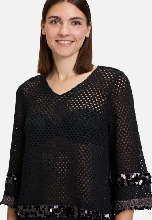 Betty Barclay Strickpullover mit Lochmuster