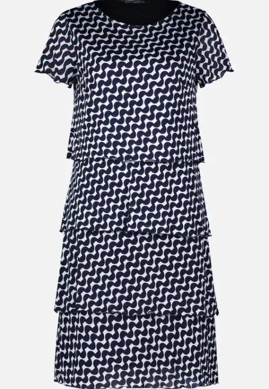Betty Barclay Stufenkleid mit U-Boot-Ausschnitt