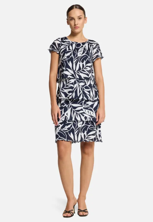 Betty Barclay Stufenkleid mit U-Boot-Ausschnitt