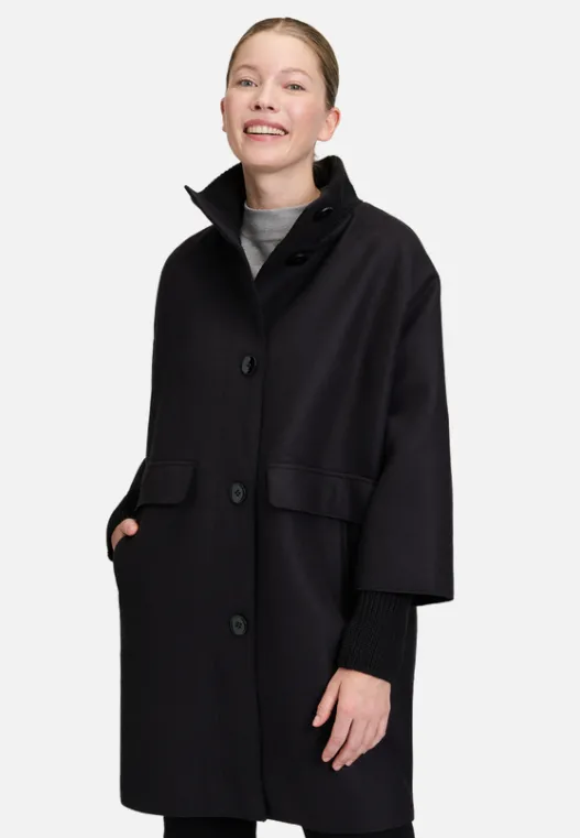 Betty Barclay Wollmantel mit Strickdetails