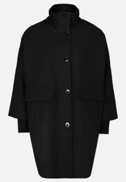 Betty Barclay Wollmantel mit Strickdetails